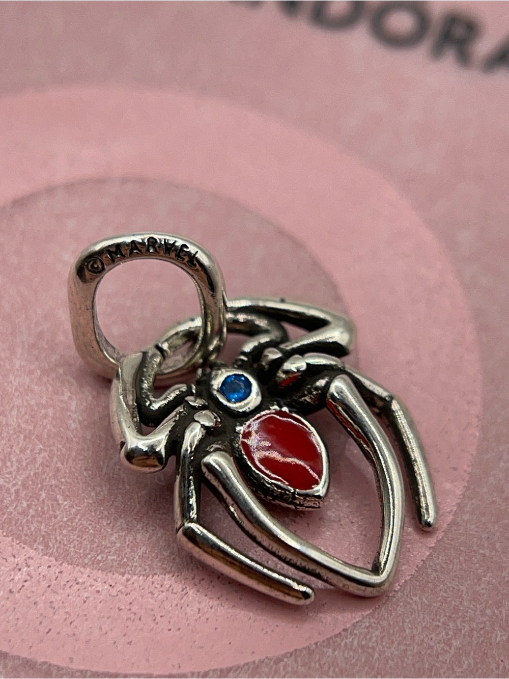 Pandora Marvel Spider-Man Luminous Spider Dangle Charm